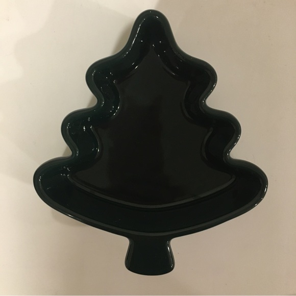 Small Glass Trinket Dish: Christmas Tree, Candy, Jewelry, Rings, Earrings, Green - Picture 11 of 11